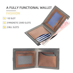 Porte-cartes de haute qualité de couleur unie, portefeuille fait main pour hommes, portefeuille court en cuir véritable à motif rayé 100% - Product Image 3