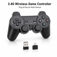 Control de Juego Inalámbrico 706W 2.4G para PS2, PS3, PC, Android TV, Mando a Distancia, Joystick, Gamepad
