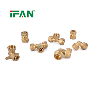 IFAN Compre Materiales <span class=keywords><strong>de</strong></span> Plomería a Precio <span class=keywords><strong>de</strong></span> Fábrica, Acoplamiento <span class=keywords><strong>de</strong></span> Latón <span class=keywords><strong>de</strong></span> 16MM-32MM, Conexión <span class=keywords><strong>de</strong></span> Compresión PEX - Product Image 4