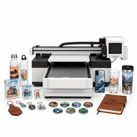 Impresora UV de Inyección de Tinta de Cama Plana, Tamaño A1, Semiautomática, Multifuncional, de Alta Velocidad, Resolución de 1200x1200dpi, para Bolígrafos, Botellas y Teléfonos
