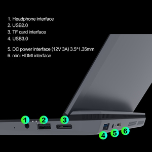 Laptop mini bỏ túi màn hình cảm ứng 7 <span class=keywords><strong>inch</strong></span> giá tốt nhất, kích thước nhỏ gọn, Intel N95, 16GB, 256GB, máy tính xách tay doanh nghiệp cầm tay - Product Image 4