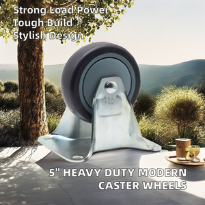 Schwerlast Moderne Stahl-TPR-Lenkrollen Verstellbar für Außenbereich Medizinische Anwendung Badezimmer Eingangsbereich Kugellager 100KG Tragkraft - Product Image 2