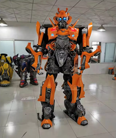 Costume de mascotte LED Bumblebee en EVA orange personnalisé, accessoire de dessin animé attrayant pour la publicité extérieure, l'exposition et la présentation statique