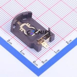 BS-08-B2AA008 Button & Strip Battery Connector SMD Connector Battery Holder CR2032 Phosphor Bronze - Product Image 1