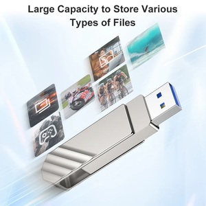 Ddkspark <span class=keywords><strong>u600</strong></span> 64GB 128GB 256GB usb3.2 Type-C kim loại trạng thái rắn ổ đĩa flash 450 MB/giây kép <span class=keywords><strong>USB</strong></span> C ổ đĩa flash xoay ngón tay cái Ổ Đĩa Bút - Product Image 4