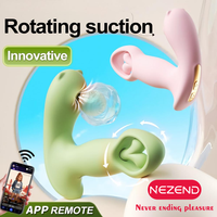 Neu Eingetroffener App-gesteuerter Vibrator Frauen Sexspielzeug Klitoris-Saugvibrator und G-Punkt-Stimulator Rotationsvibrator