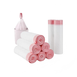 Sacs poubelles en plastique séparables Huamaohengchun avec cordon de serrage, résistants aux déchirures, pour salle de bain, bureau, maison, chambre, petit panier à déchets - Product Image 1