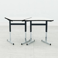 Table d'activités réglable en hauteur pour étudiants, mobilier scolaire avec processus d'électrodéposition