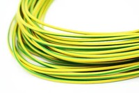 Câble flexible monophasé jaune-vert pour mise à la terre
