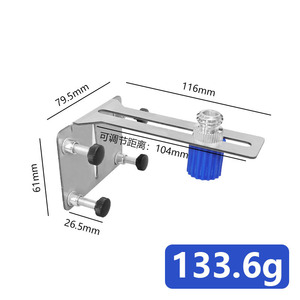Soporte de nivel para montaje en pared, soporte de nivel infrarrojo de acero inoxidable grueso para niveles láser, uso en bricolaje - Product Image 4