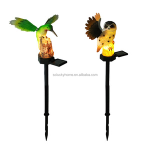 Năng lượng mặt trời ngoài trời Đèn trang trí mô phỏng động vật vườn sân vườn rau âm mưu chim thấm <span class=keywords><strong>Owl</strong></span> cỏ đèn - Product Image 4