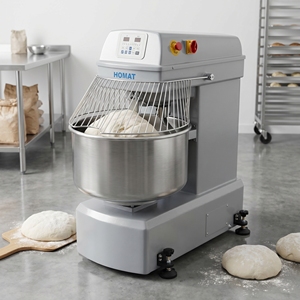 Mezcladora de Masa de Alta Resistencia de 50 kg/80 L, Máquina Mezcladora de Harina Automática Programable con Protector de Seguridad Integrado para Uso en Panadería - Product Image 1