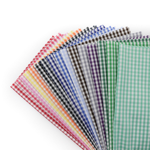 2023 Mới Nhất Gingham Vải 100% Sợi Bông Nhuộm Mềm Kiểm Tra Trường Vải Cho Trẻ Em Đồng Phục - Product Image 1