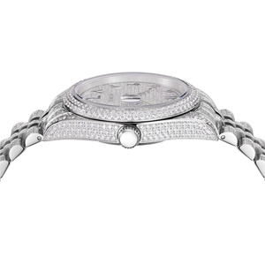 Orologi Moissanite Personalizzati OEM, Orologio Meccanico Automatico di Lusso in Acciaio Inossidabile 316L con Diamanti VVS - Product Image 4