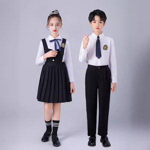 Học sinh tiểu học và trung học đồng phục học sinh trẻ em hiệu suất phù hợp với đồng phục biểu diễn đồng phục lớp học phong cách Đại Học - Product Image 1