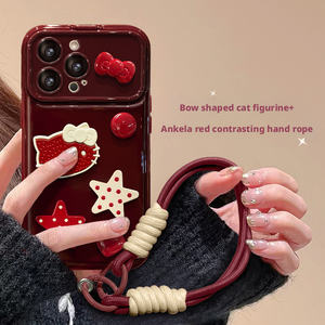 Funda de silicona KT Cat Star Doll con correa y ventana grande para cámara para <span class=keywords><strong>Xiaomi</strong></span> - Product Image 3