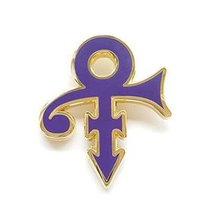 Pin esmaltado con símbolo de artista Prince, muestra gratis, Pin esmaltado personalizado, sin mínimo de Metal, esmalte duro suave, Pin de solapa con purpurina púrpura - Product Image 1