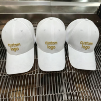 Op maat gemaakte logo Terry katoenen baseballcap met puffprint fruit/argyle patroon verstelbaar unisex sport golf groothandel