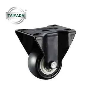 Roda Troli Industri Kastor PVC/PU Muatan Tinggi untuk Sofa, Troli Industri, dengan Putar, Tetap, Rem