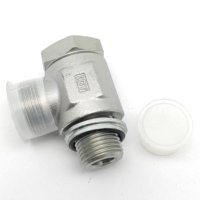 Connecteur de tuyau en laiton pour chariot élévateur Linde / Raccord de tuyauterie 0009522532 |   Adaptateur de conduite hydraulique ou de carburant