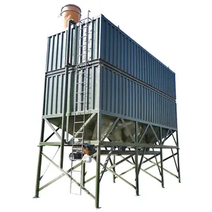 Produsen Cina Portabel Mobile 60 Ton Semen Horisontal Silo untuk Beton Batching Plant