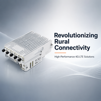 Estación Base ENodeB 4G LTE para Exteriores de Doble Portadora 4x1W B42 B48 CBRS TDD, Velocidad Máxima de 290Mbps, Solución de Red Central Integrada, IP66