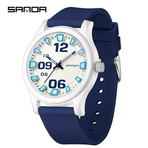 SANDA 3252 popolare studente orologio al quarzo alla moda e semplice nastro impermeabile in Silicone orologio sportivo per <span class=keywords><strong>bambini</strong></span> - Product Image 1