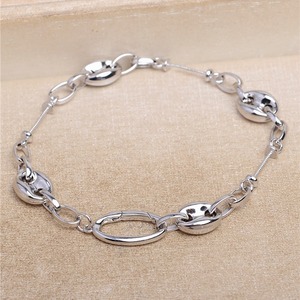 Accessoires en perles DIY, support de bracelet à trou traversant avec nez de cochon, 3 perles, bracelet en argent S925, 5532, fournitures de bijouterie - Product Image 2
