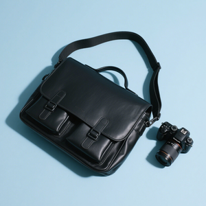 निर्माता ओडी डीस्लर/स्लर/मिररलेस फोटोग्राफी बैग कस्टम वेगन चमड़े एडजस्टेबल कंधे स्ट्रैप कैमरा मैसेंजर बैग - Product Image 2