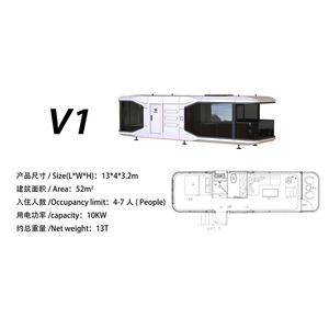 Không Gian Viên Nang Di Động Nhà Giường Khách Sạn Cabin Đúc Sẵn Modular Container Nhỏ Viên Nang Phòng Với Nhà Bếp Và Phòng Tắm - Product Image 6