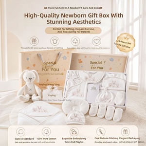 Ensemble cadeau pour nouveau-né, lot <span class=keywords><strong>de</strong></span> layette pour bébé, combinaison, barboteuse, vêtements essentiels, ensemble <span class=keywords><strong>de</strong></span> 10 pièces, OEM ODM - Product Image 4