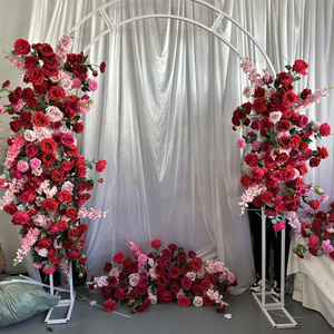 Ifg phong cách phổ biến 8ft Chiều cao <span class=keywords><strong>Fuchsia</strong></span> và vòm hoa màu đỏ cho trang trí đám cưới - Product Image 5