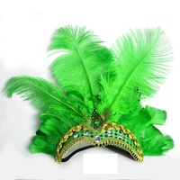 Indien cristal couronne plume bandeaux fête Festival célébration coiffure carnaval casque couvre-chef Halloween nouveau