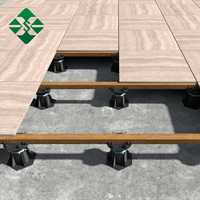 Système de piétement réglable en plastique pour terrasse, support de sol extérieur facile à installer, en gros, à vendre