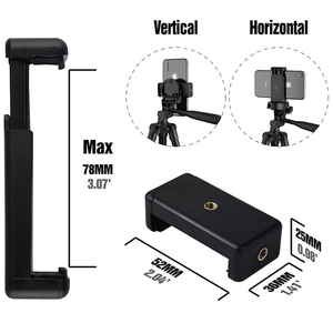 Trépied pour appareil photo numérique CPYP 3110 3120 0,5 m 1,2 m 1,6 m 2,1 m avec lumière selfie, anneau lumineux pour téléphone, trépied avec vis 1/4, support 160 cm - Product Image 5