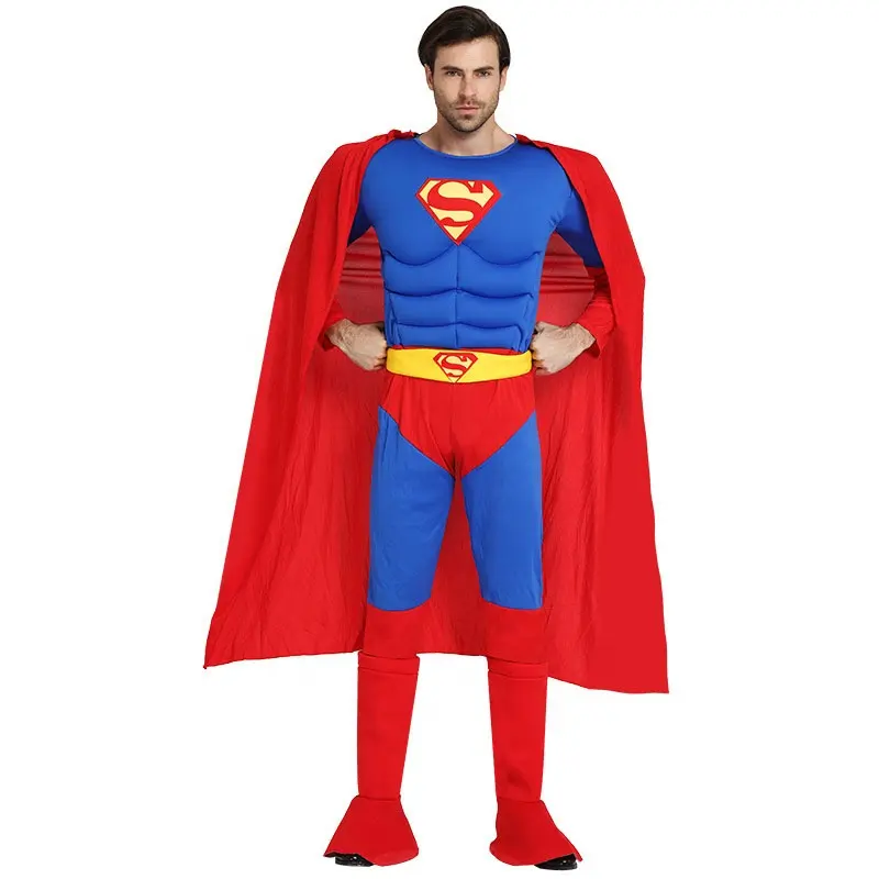 Costume musculaire gonflable de super-héros pour adultes, vêtements d'Halloween, cosplay