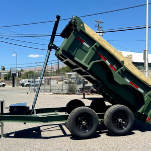 MDT 60x10 Telescopic Full Hydraulic Dump Trailer Heavy Duty Steel Truck Trailer Full Trailer Tandem Axle Utility 12-Ton - Product Image 1