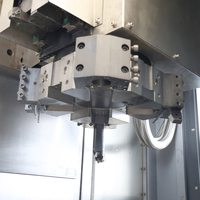 Tour à métaux vertical CNC à 4 axes à double broche automatique à haute précision KD500 pour disque de frein