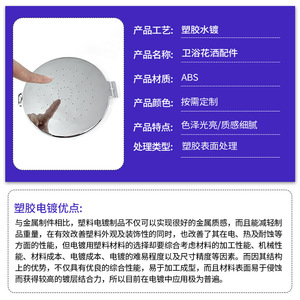 Support de douche Xin Yongtai en plastique ABS électroplaqué avec traitement de surface pour accessoires de salle de bain - Product Image 3