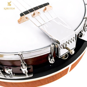 OEM Custom Volledige Maat Gesloten Achterkant 5-snarige 6-snarige Matte Banjo Instrument met Resonator Drumvel - Product Image 4