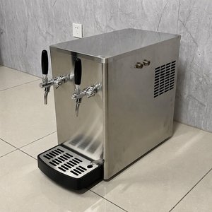 Dispensador de Cerveza Móvil de Acero Inoxidable de 2 Grifos para Mostrador con Capacidad de 60L para Cerveza Artesanal - Product Image 3