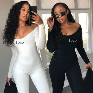 Pantalon de levage de hanche Slim pour femmes, body Long décontracté à col rond, vêtements pour femmes, Sexy, Logo personnalisé, nouvelle collection 2023 - Product Image 1
