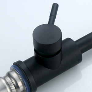 Grifo de Lavabo Chenlu Negro, Acero Inoxidable 304, Monomando, Montaje en Cubierta, Estilo Minimalista, Válvula de Cerámica - Product Image 4