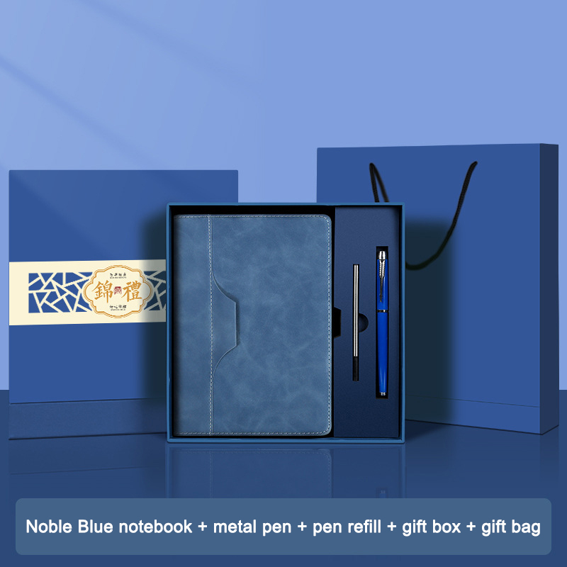 Confezione regalo per notebook blu nobile