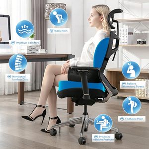 Juego de cojines ortopédicos de soporte lumbar al por mayor para asiento, cómodos, para alivio del dolor, con correa extensible, almohadas funcionales y posicionadores. - Product Image 4