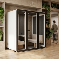 Cabina Insonorizada UNIBOOTH con Aislamiento Acústico de 33dB, ISO 23351, Ignífuga, de Ensamblaje Rápido, para Hospitales y Centros Médicos, Personalizable