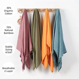 Mantas Multiusos OEKO-TEX 100 al por Mayor, Manta para el Cuidado Diario, Cubre Cochecito, Paño para Eructos, Envoltura <span class=keywords><strong>de</strong></span> Muselina Personalizada - Product Image 2