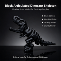 Modèle de dinosaure articulé flexible, structure squelettique, articulations mobiles, jouet de présentation sur le bureau pour les amateurs de dinosaures