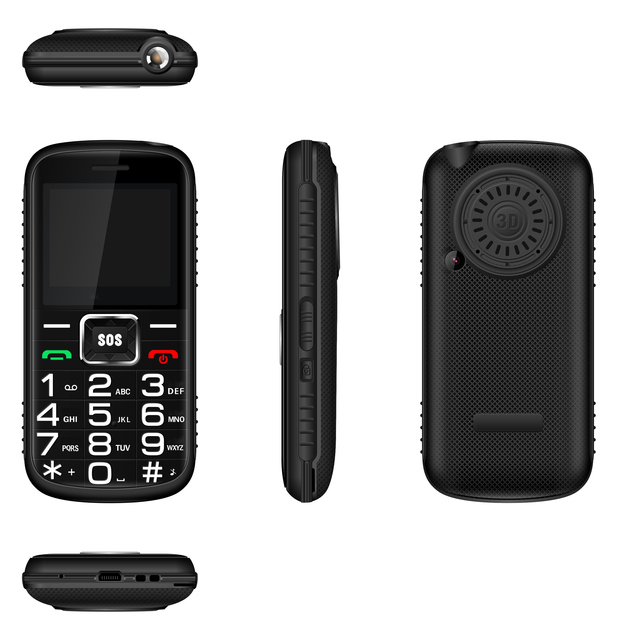 Customized Good Quality  2.0 Inch SOS Feature Senior  Phone  M5 with Loud Speaker and Bigger Keypad Easy to Take for Old People