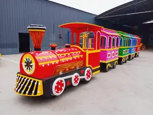 Children's Electric Train Amusement Park Equipment Square Shopping Mall Outdoor Ride Small Train Production Factory